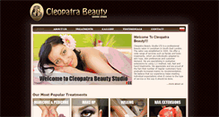Desktop Screenshot of cleopatra-beauty.co.uk